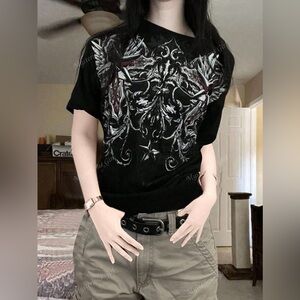 SHEIN Y2K Round Neck Tee